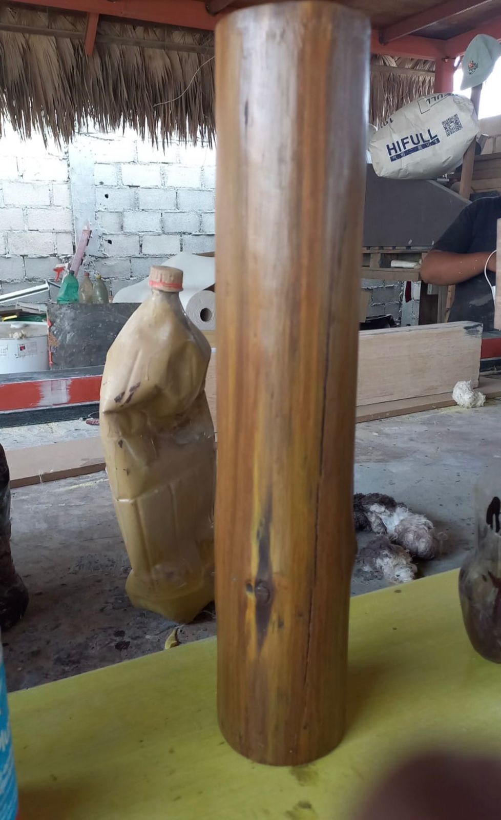 Imitación madera en pérgolas